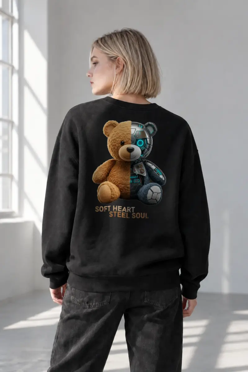 "Soft Heart Steel Soul" Heavy Blend Unisex Crewneck Sweatshirt | Gildan 18000