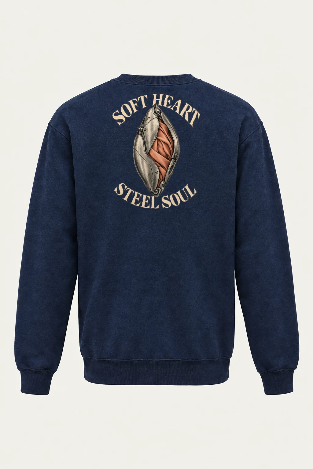 "Soft Heart Steel Soul" Heavy Blend Unisex Crewneck Sweatshirt | Gildan 18000