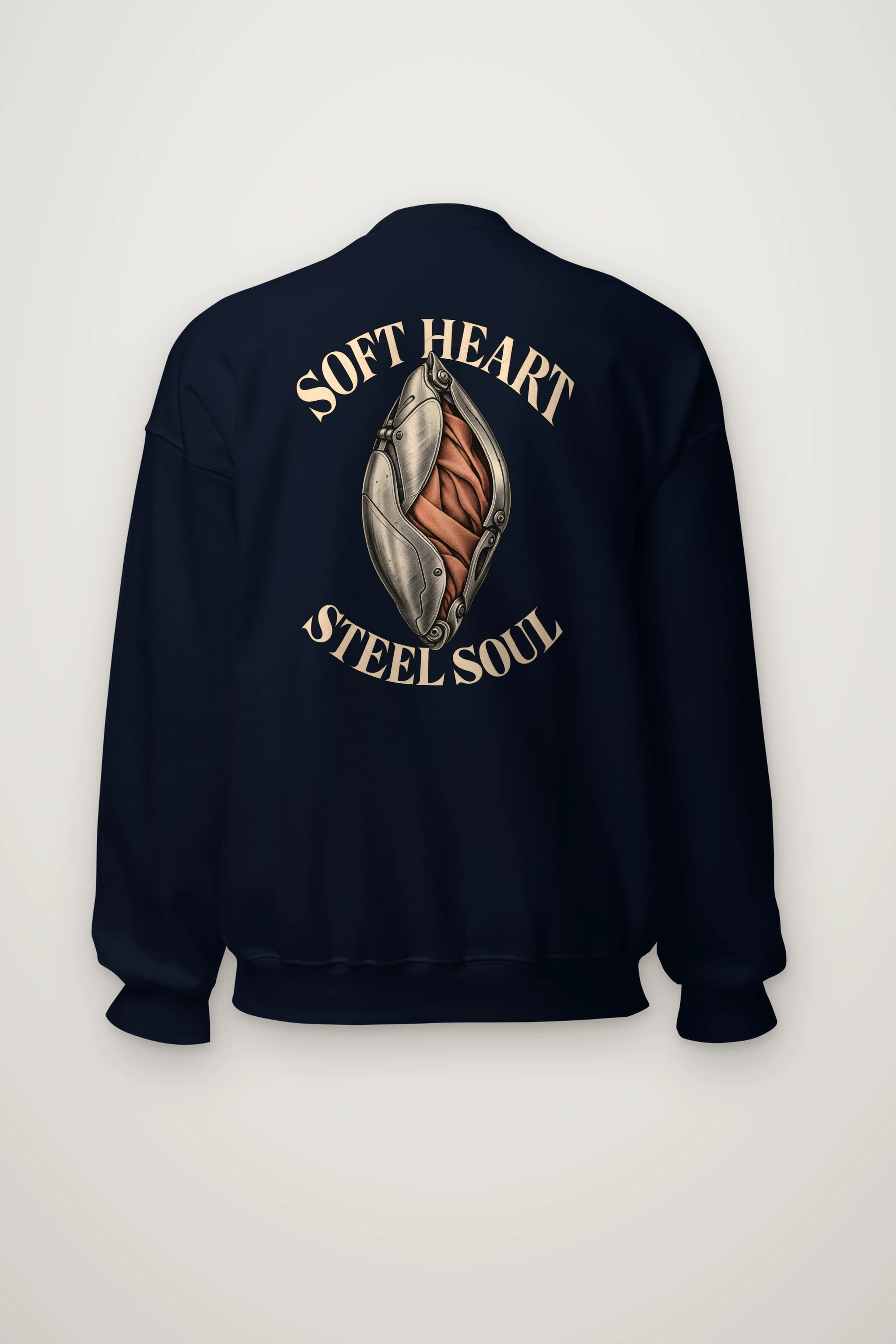 "Soft Heart Steel Soul" Heavy Blend Unisex Crewneck Sweatshirt