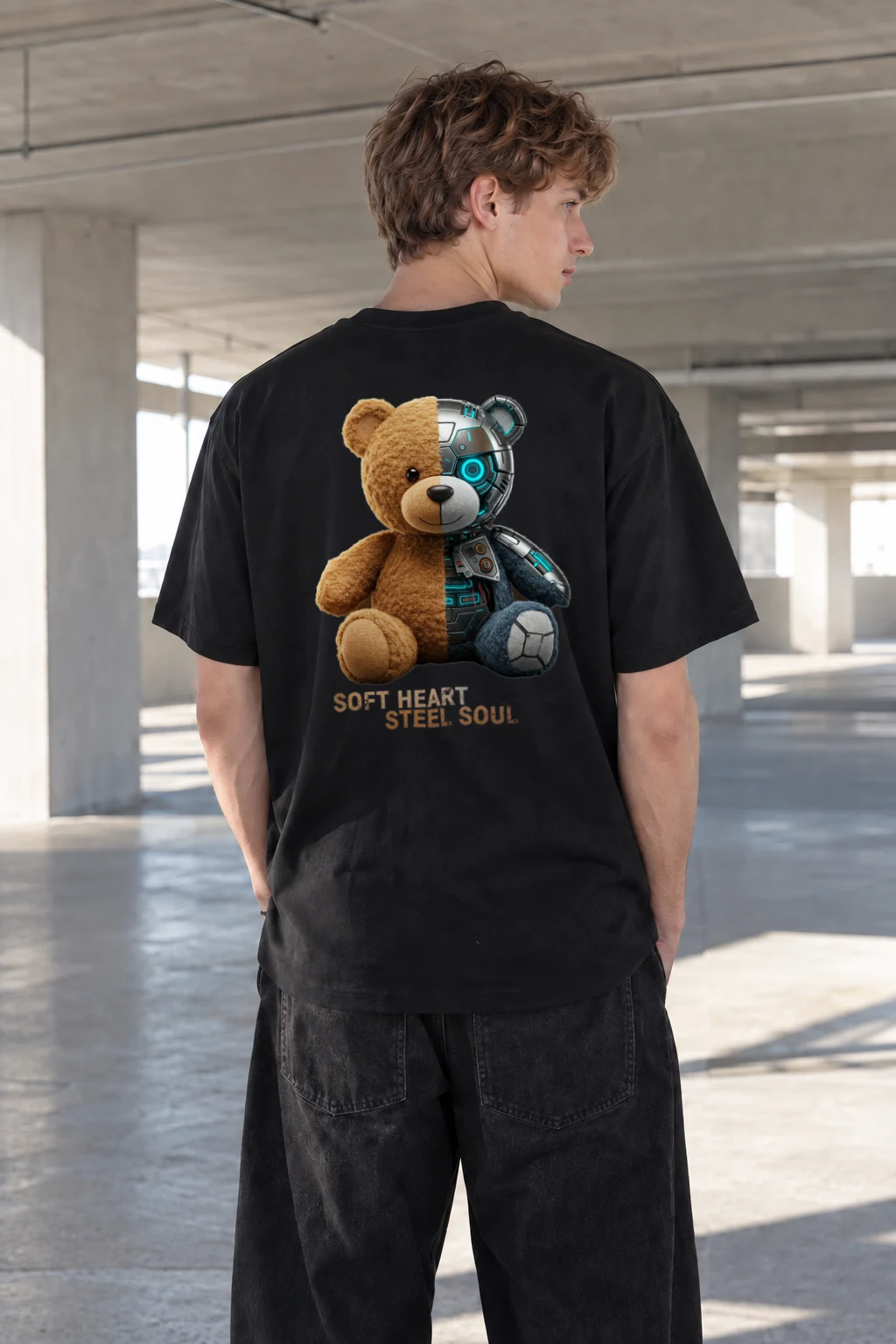"Soft Heart Steel Soul" Heavyweight Unisex Crewneck T-shirt | Gildan 5000