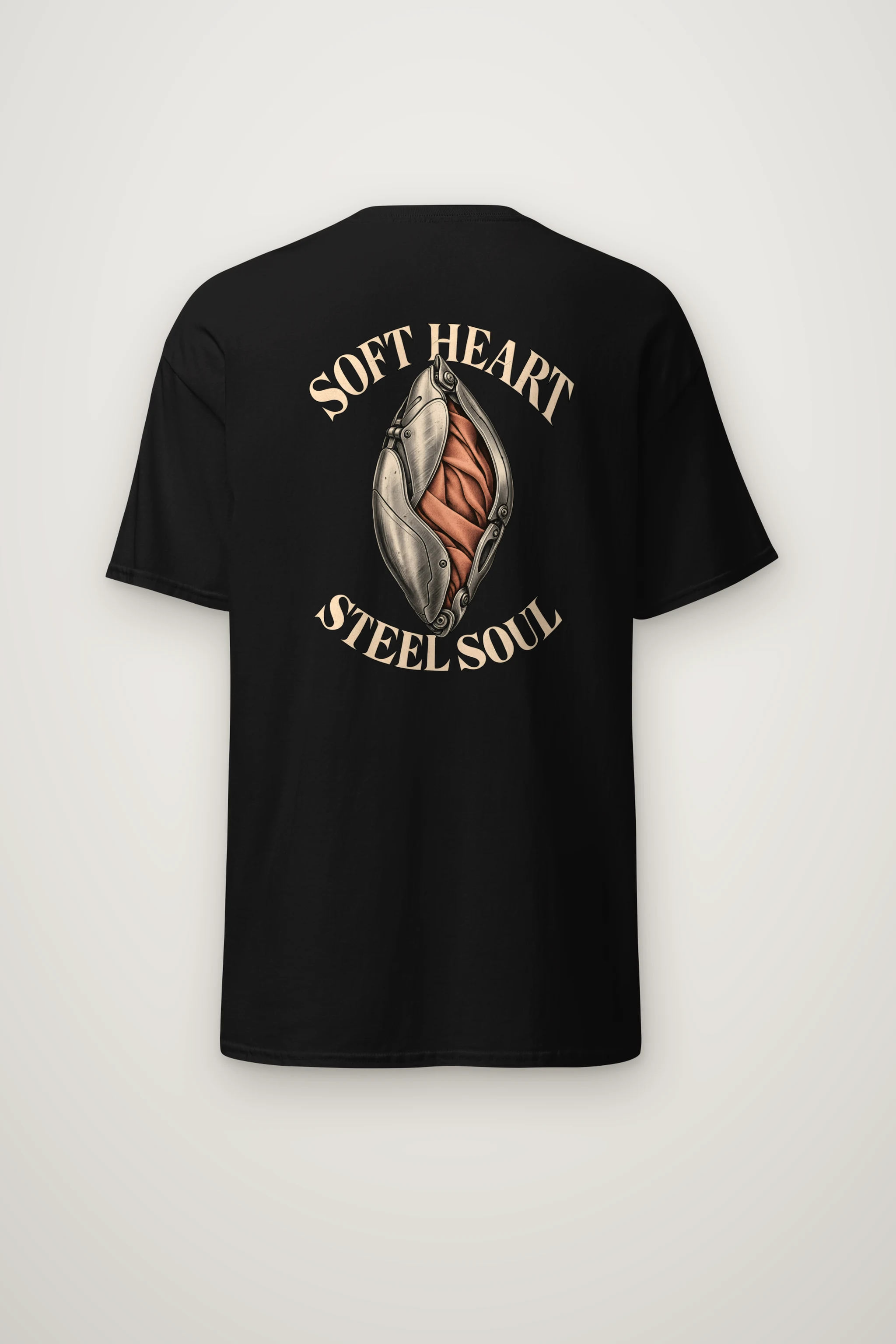"Soft Heart Steel Soul" Heavyweight Unisex Crewneck T-shirt