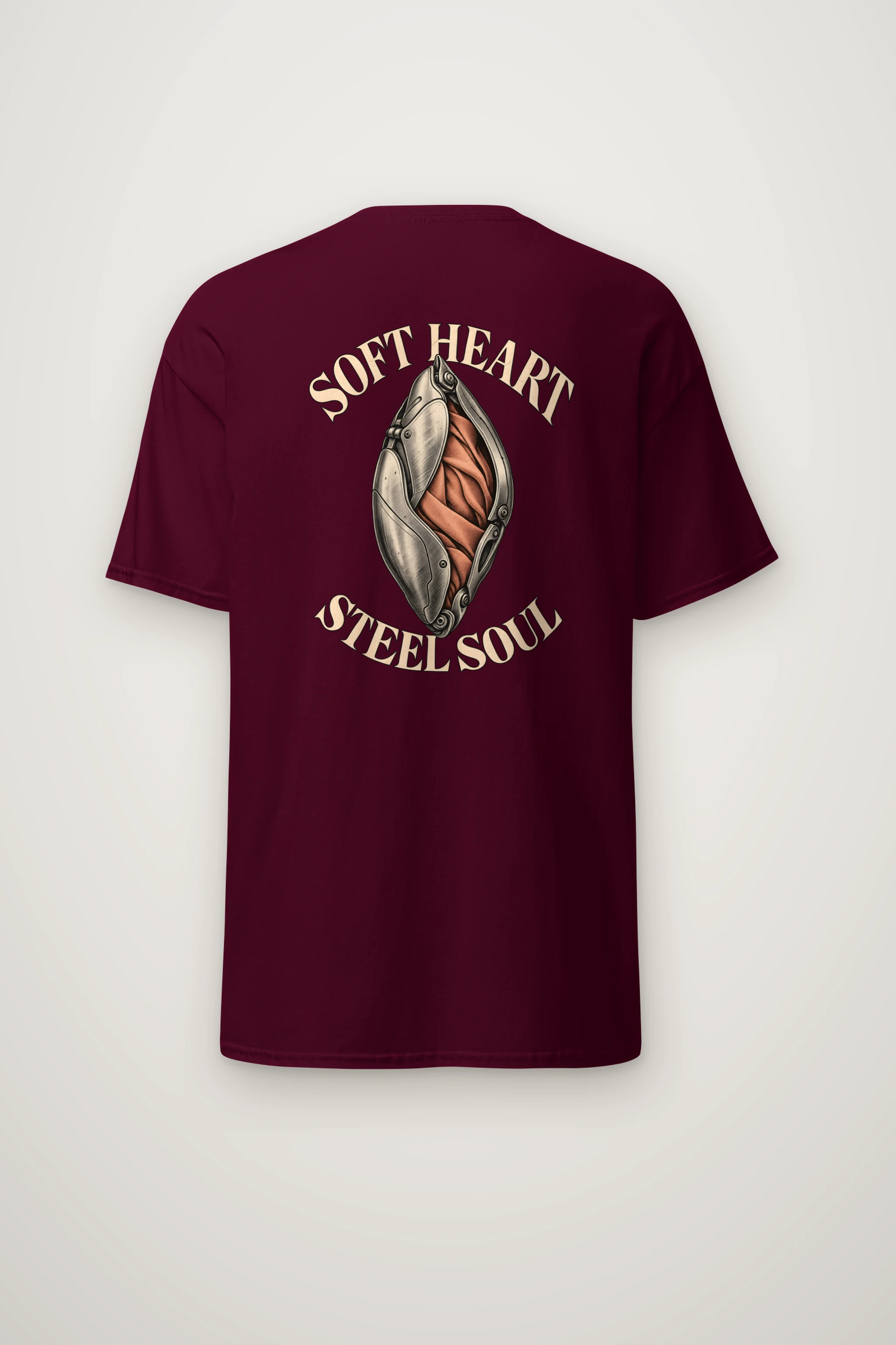 "Soft Heart Steel Soul" Heavyweight Unisex Crewneck T-shirt