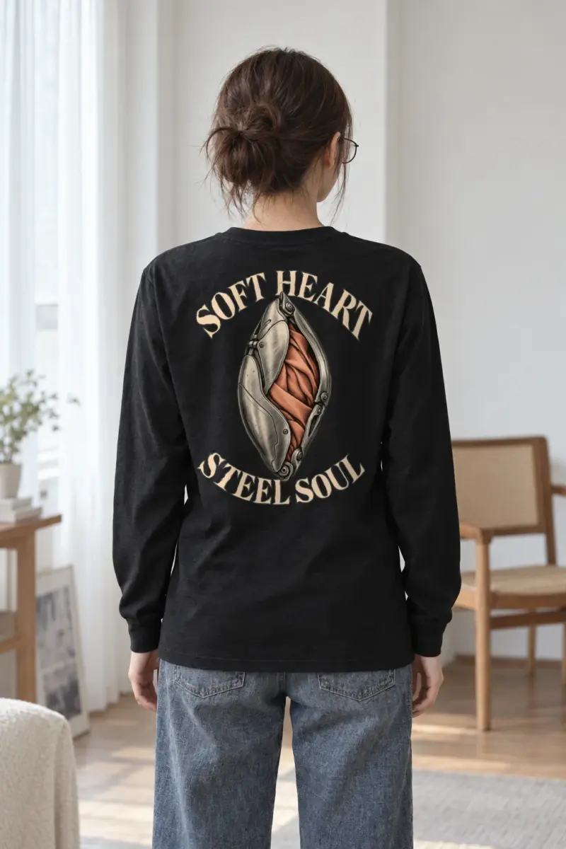 "Soft Heart Steel Soul" Unisex Longsleeve T-shirt