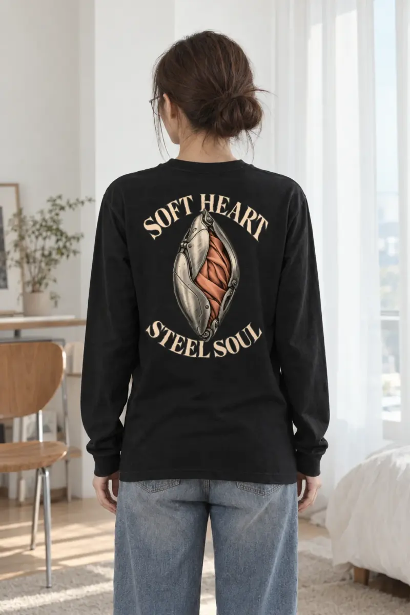 "Soft Heart Steel Soul" Unisex Longsleeve T-shirt