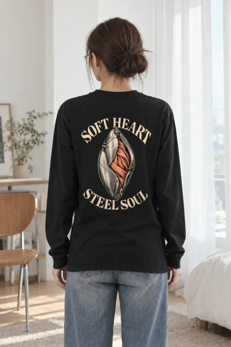 "Soft Heart Steel Soul" Unisex Longsleeve T-shirt
