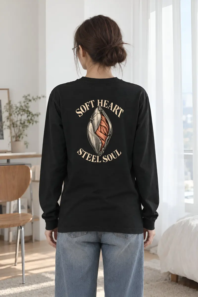 "Soft Heart Steel Soul" Unisex Longsleeve T-shirt