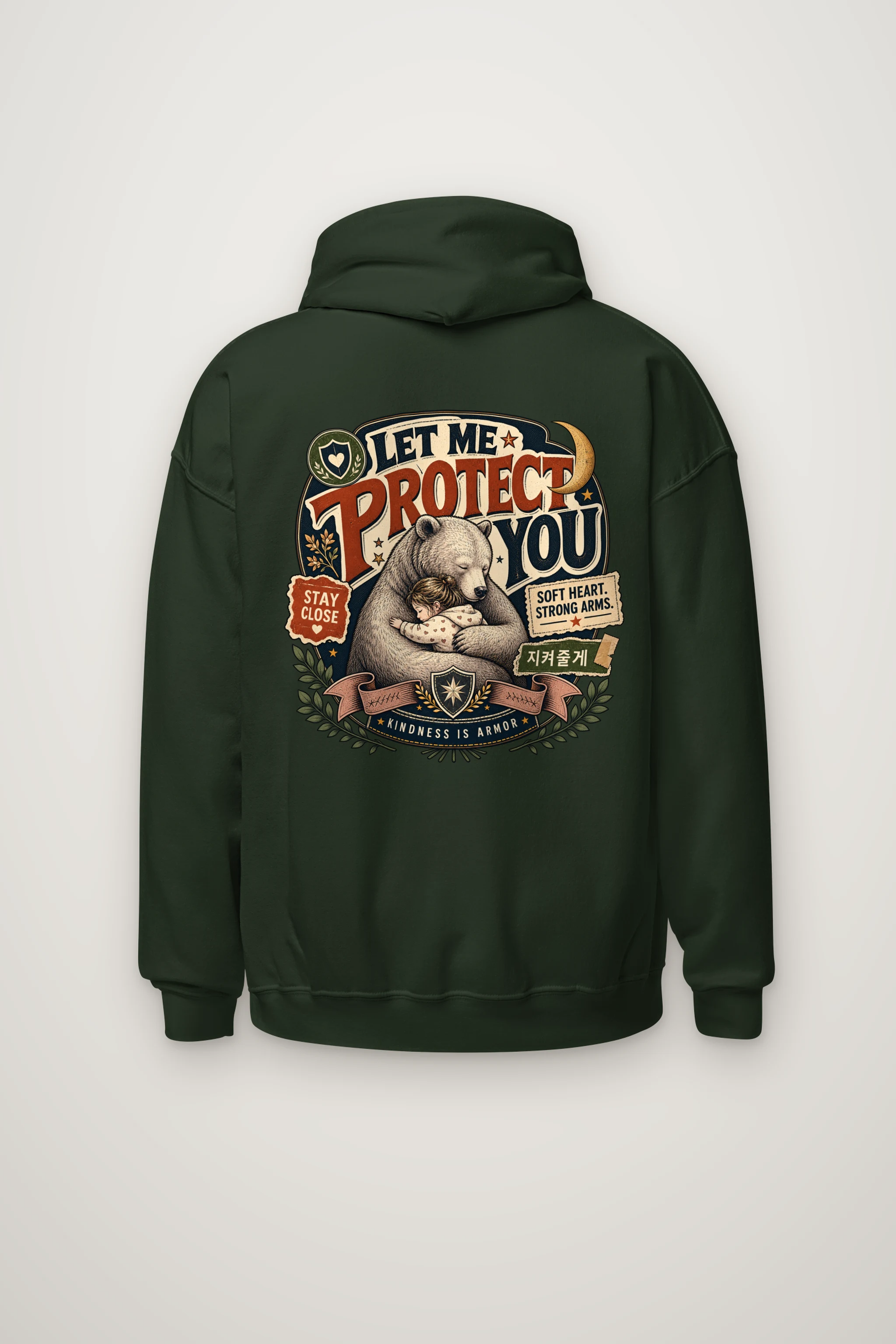 "Soft Heart Strong Arms" Heavy Blend Unisex Pullover Hoodie