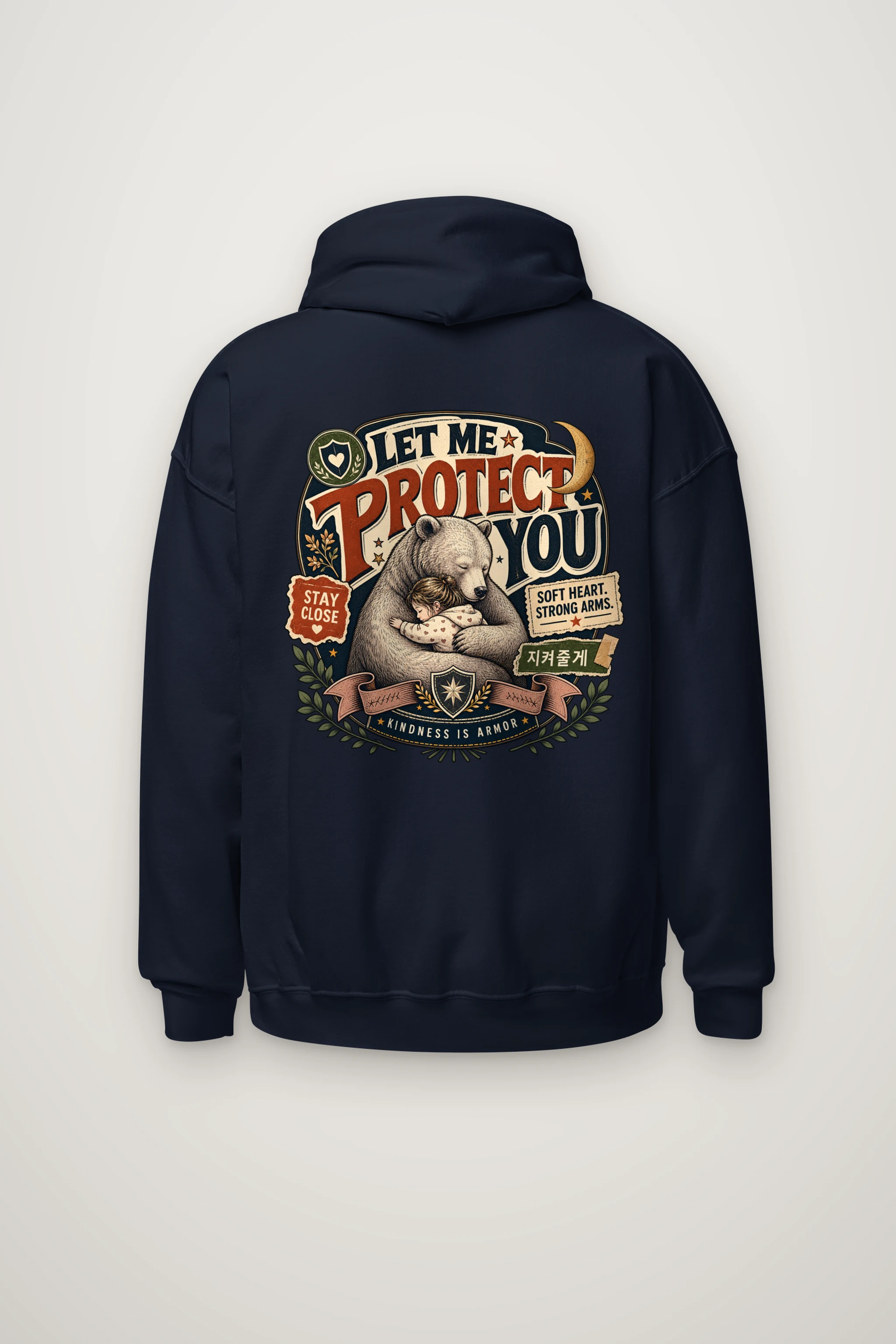 "Soft Heart Strong Arms" Heavy Blend Unisex Pullover Hoodie