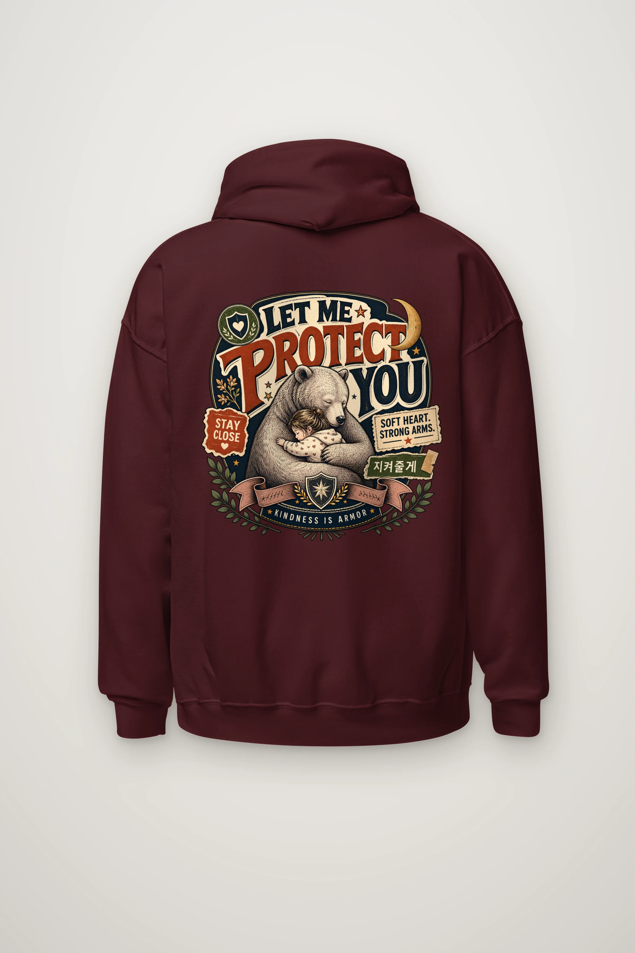 "Soft Heart Strong Arms" Heavy Blend Unisex Pullover Hoodie