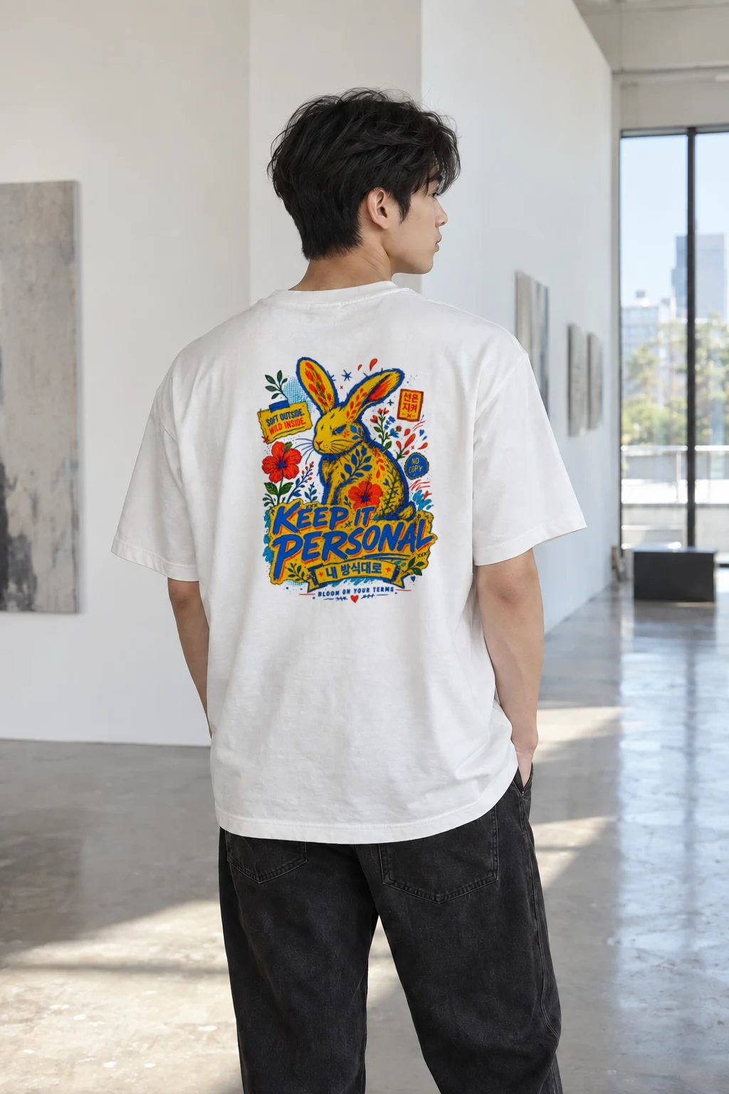 "Soft Outside Wild Inside" Heavyweight Unisex Crewneck T-shirt | Gildan 5000
