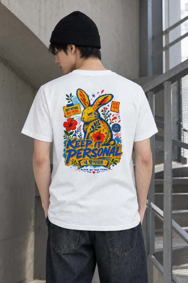 "Soft Outside Wild Inside" Heavyweight Unisex Crewneck T-shirt