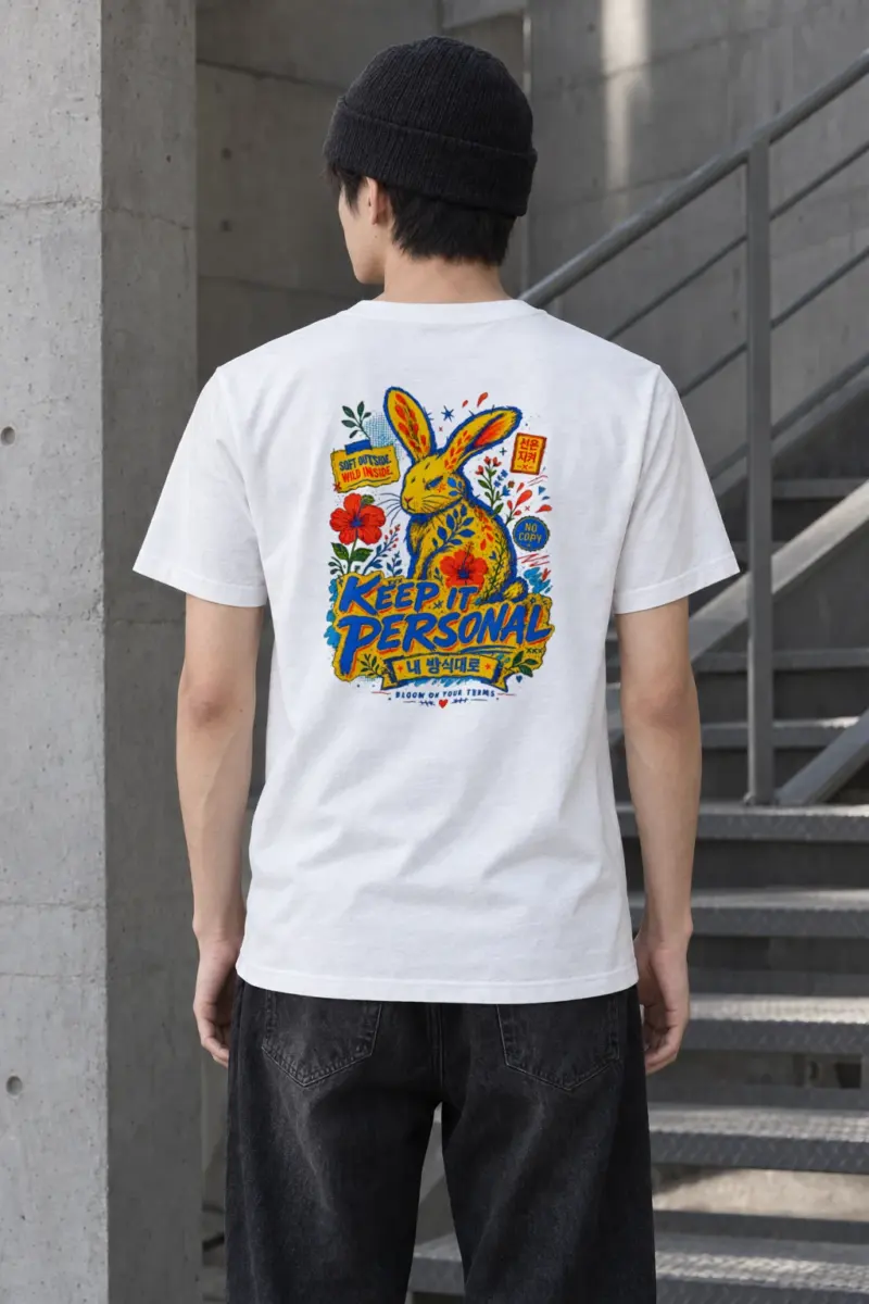 "Soft Outside Wild Inside" Heavyweight Unisex Crewneck T-shirt