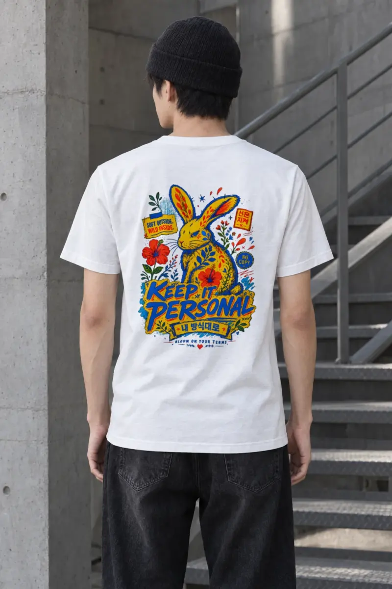 "Soft Outside Wild Inside" Heavyweight Unisex Crewneck T-shirt