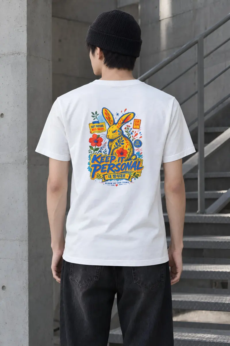"Soft Outside Wild Inside" Heavyweight Unisex Crewneck T-shirt