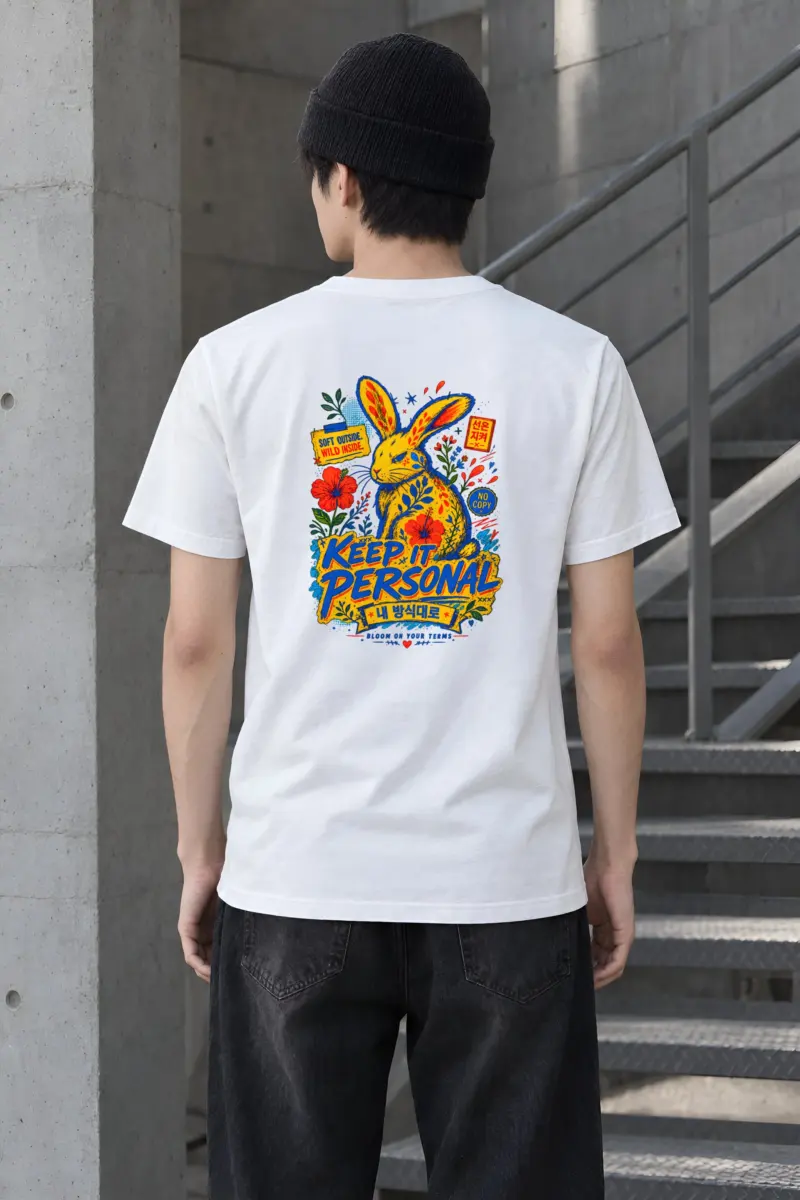 "Soft Outside Wild Inside" Heavyweight Unisex Crewneck T-shirt