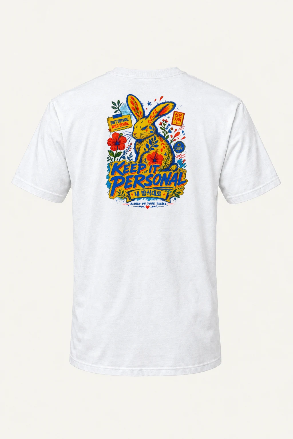 "Soft Outside Wild Inside" Heavyweight Unisex Crewneck T-shirt | Gildan 5000