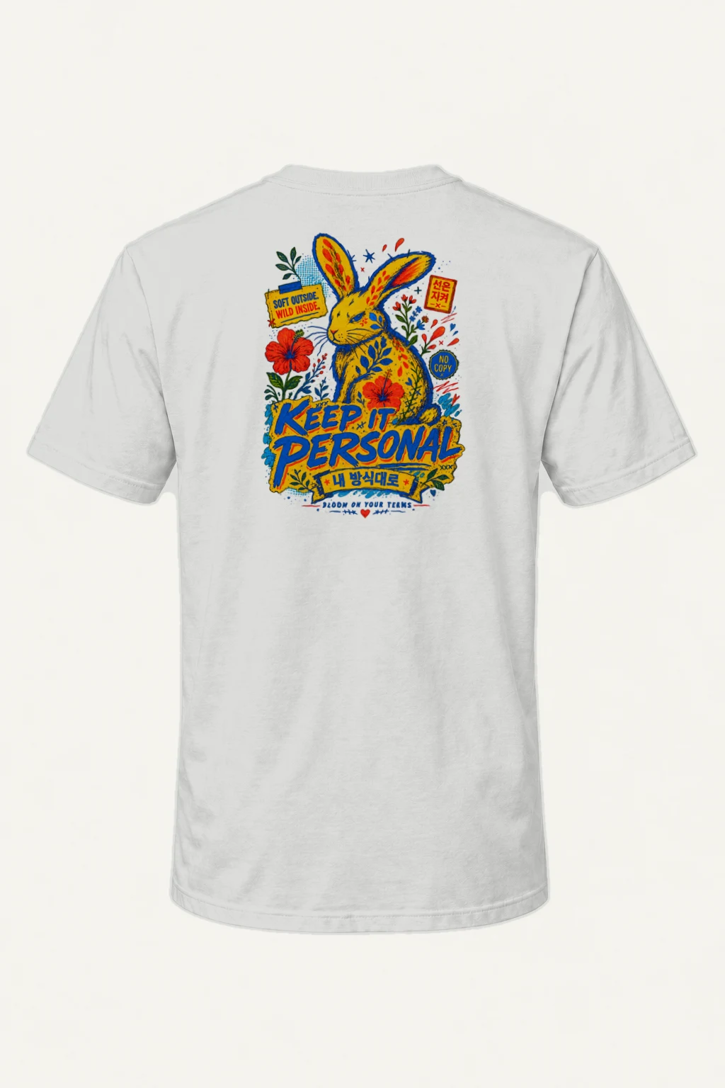 "Soft Outside Wild Inside" Heavyweight Unisex Crewneck T-shirt | Gildan 5000