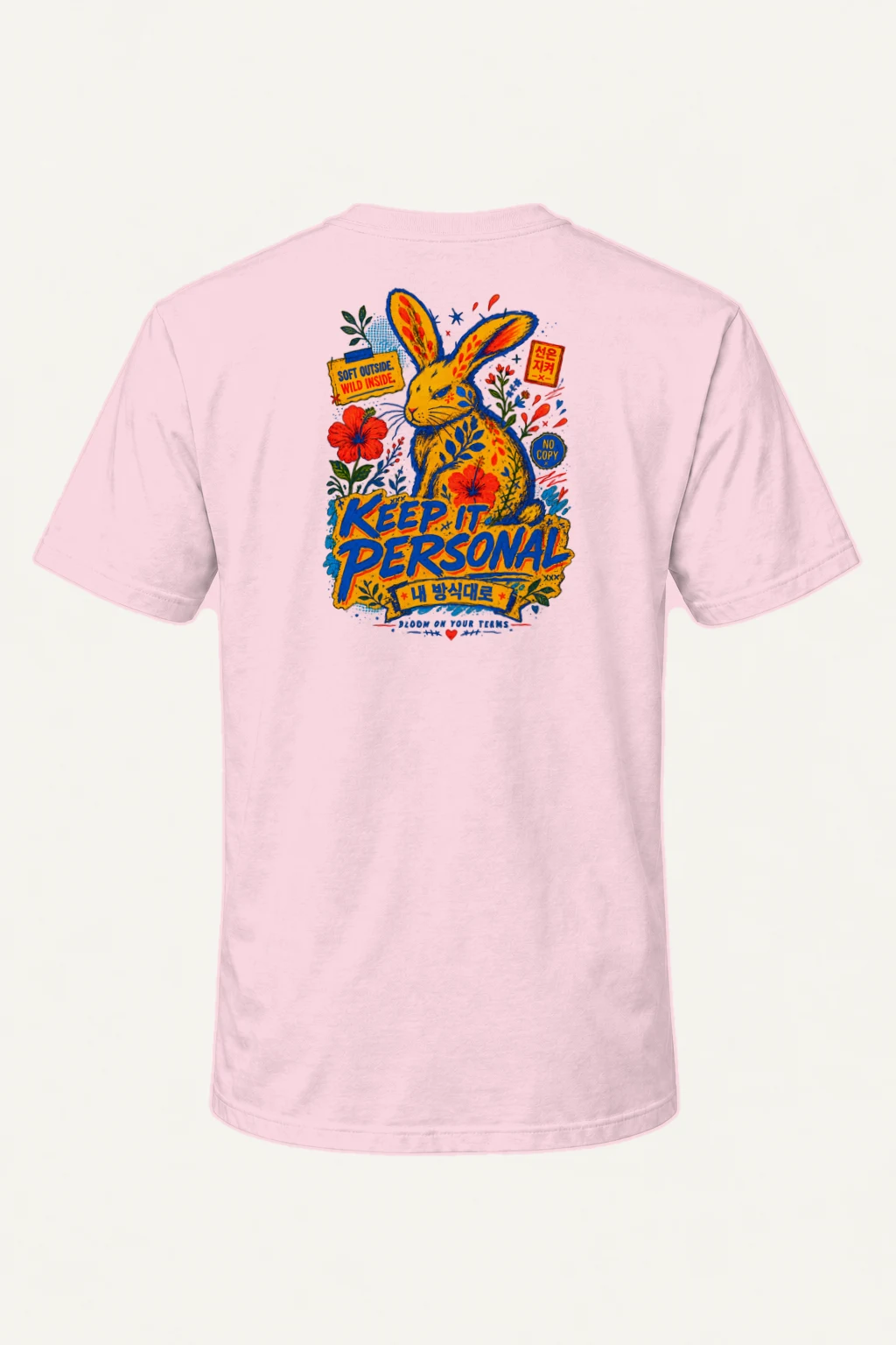 "Soft Outside Wild Inside" Heavyweight Unisex Crewneck T-shirt | Gildan 5000