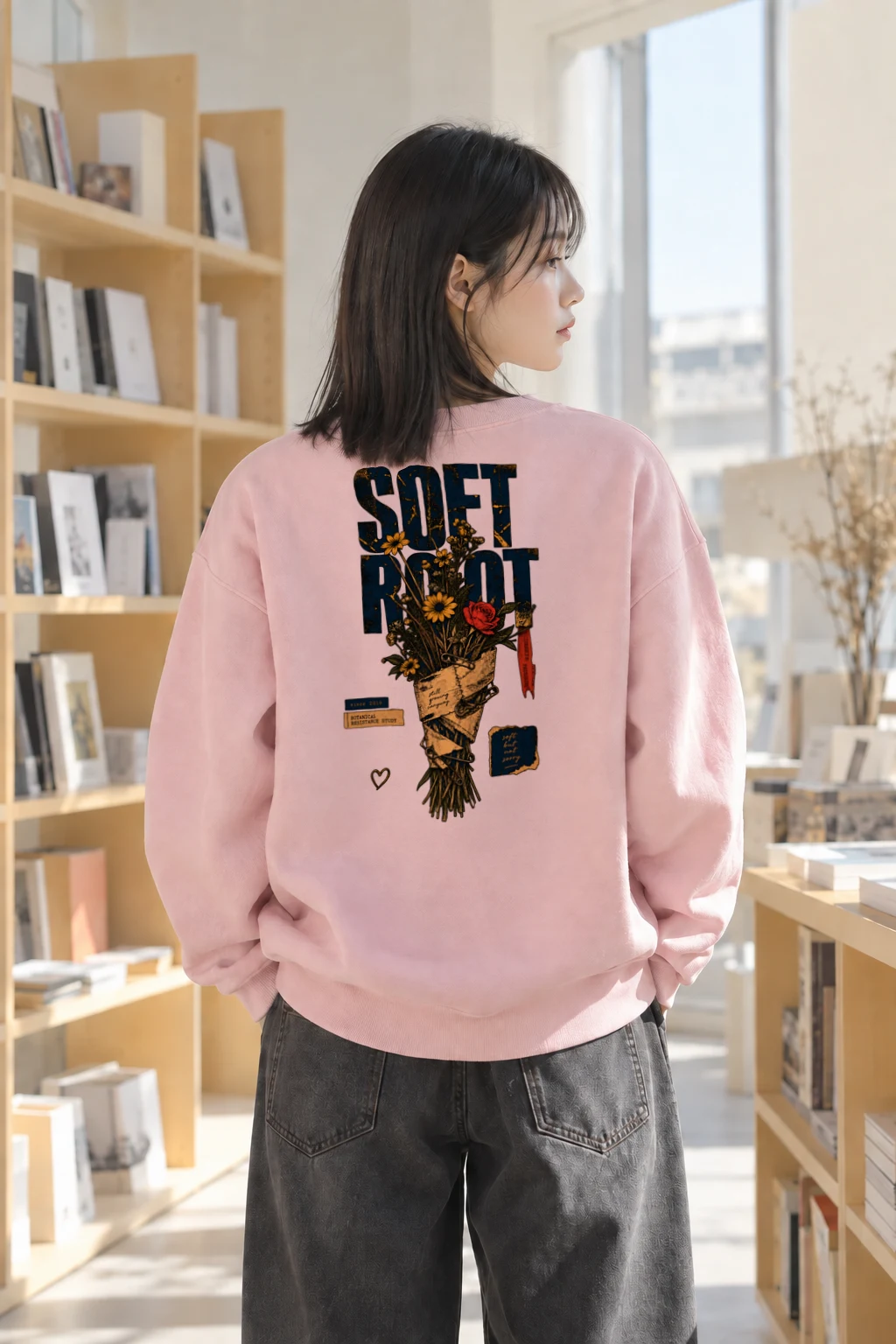 "Soft Root" Heavy Blend Unisex Crewneck Sweatshirt | Gildan 18000