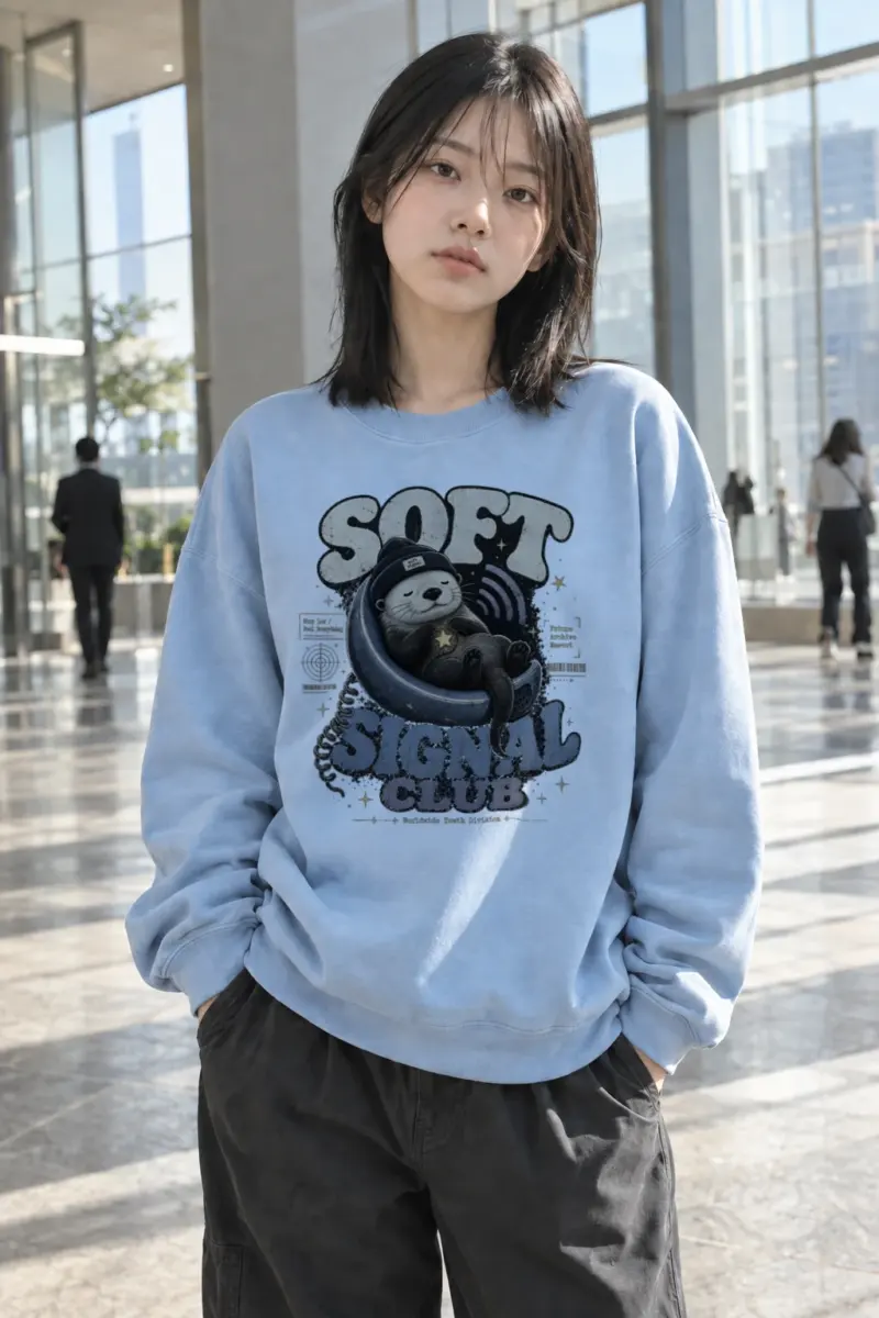 "Soft Signal Boost" Heavy Blend Unisex Crewneck Sweatshirt | Gildan 18000