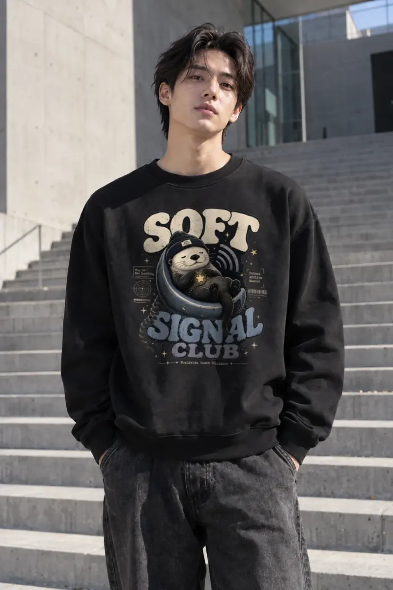 "Soft Signal Boost" Heavy Blend Unisex Crewneck Sweatshirt | Gildan 18000