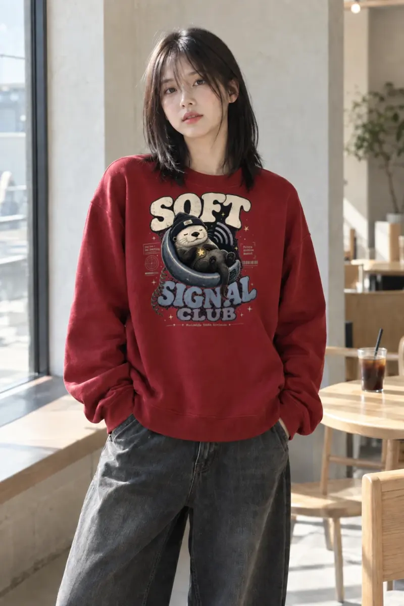 "Soft Signal Boost" Heavy Blend Unisex Crewneck Sweatshirt | Gildan 18000