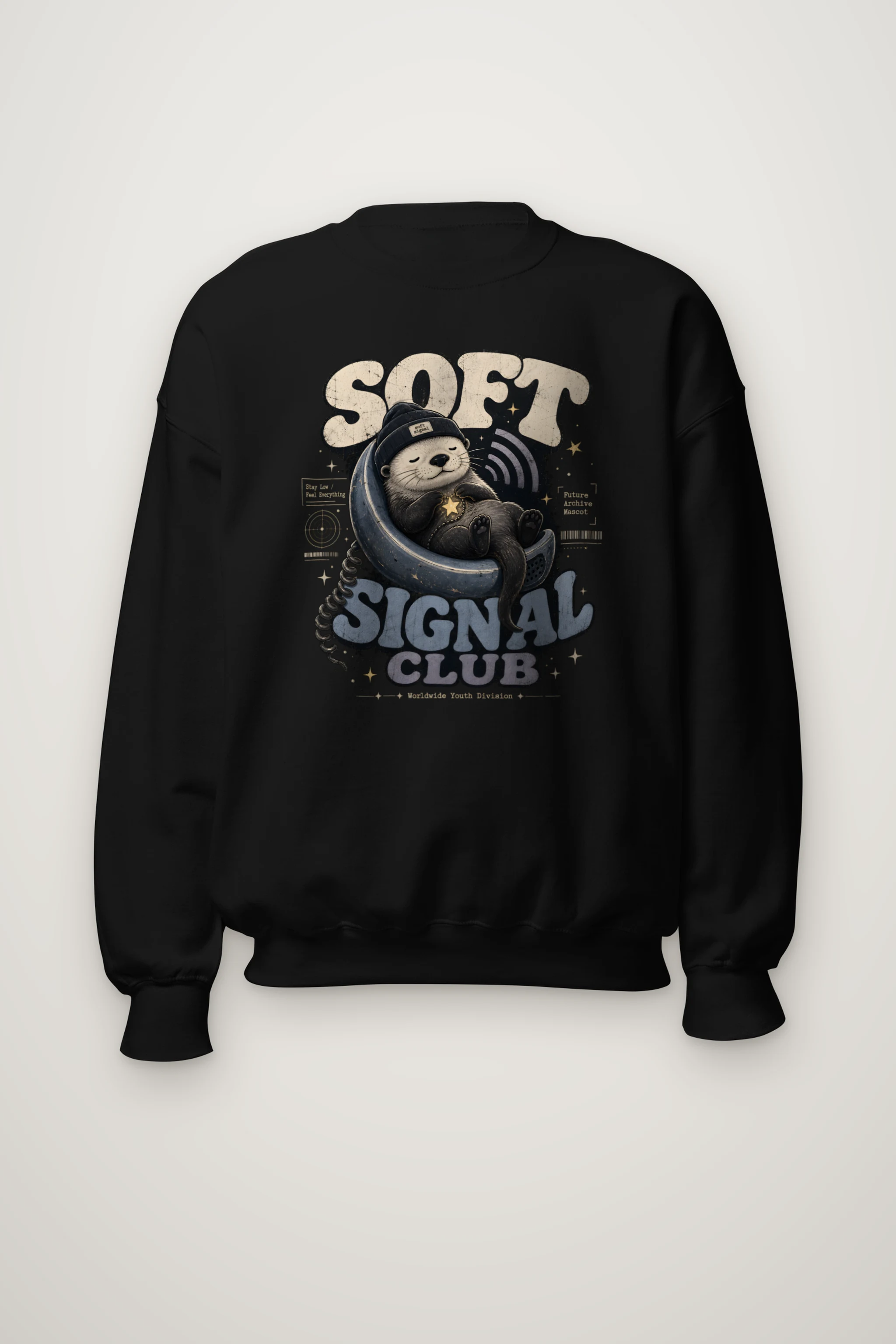 "Soft Signal Boost" Heavy Blend Unisex Crewneck Sweatshirt