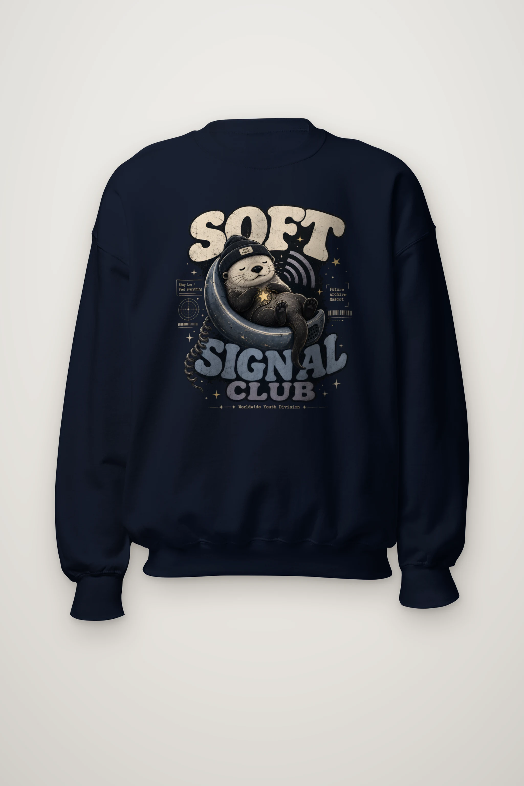 "Soft Signal Boost" Heavy Blend Unisex Crewneck Sweatshirt