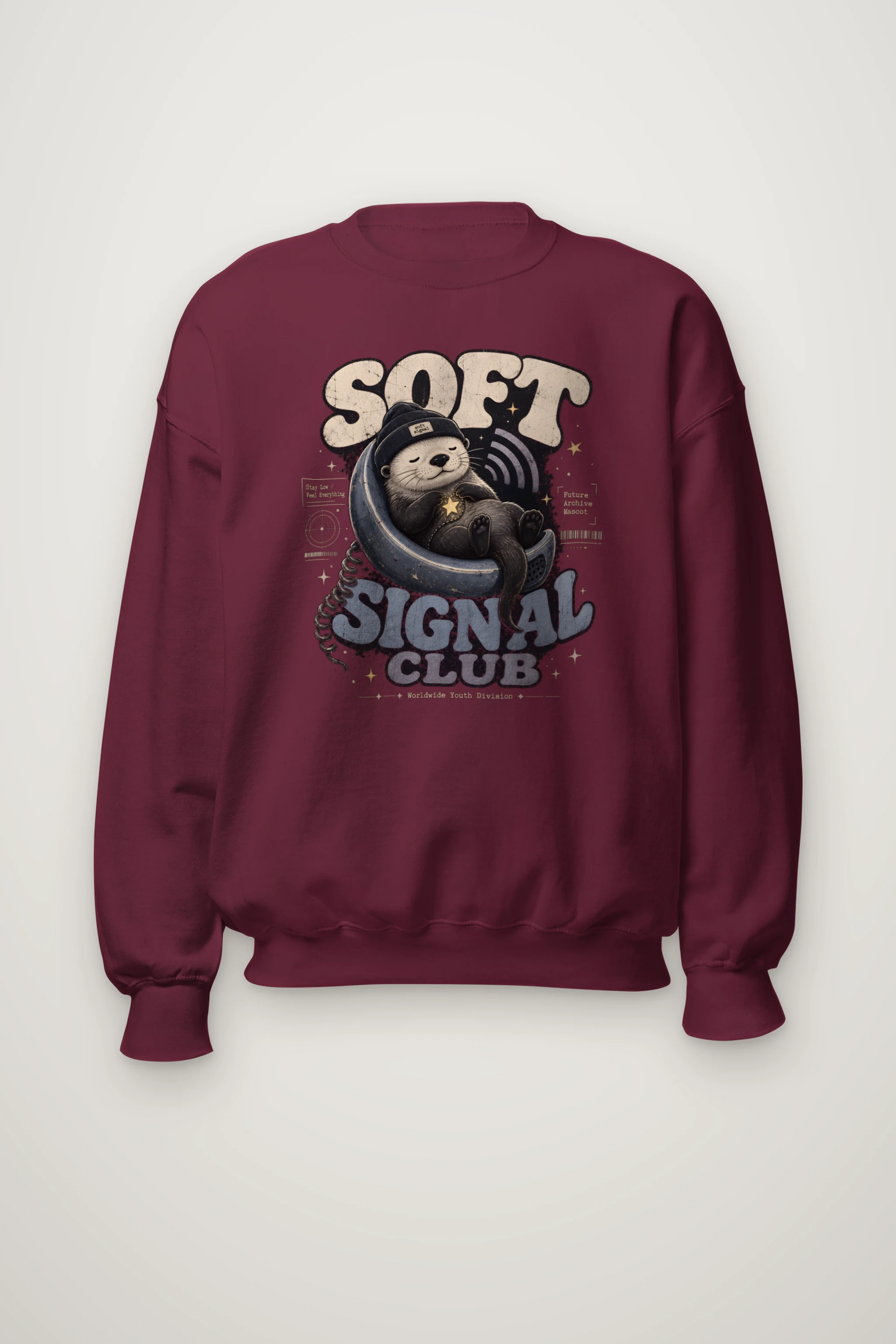 "Soft Signal Boost" Heavy Blend Unisex Crewneck Sweatshirt
