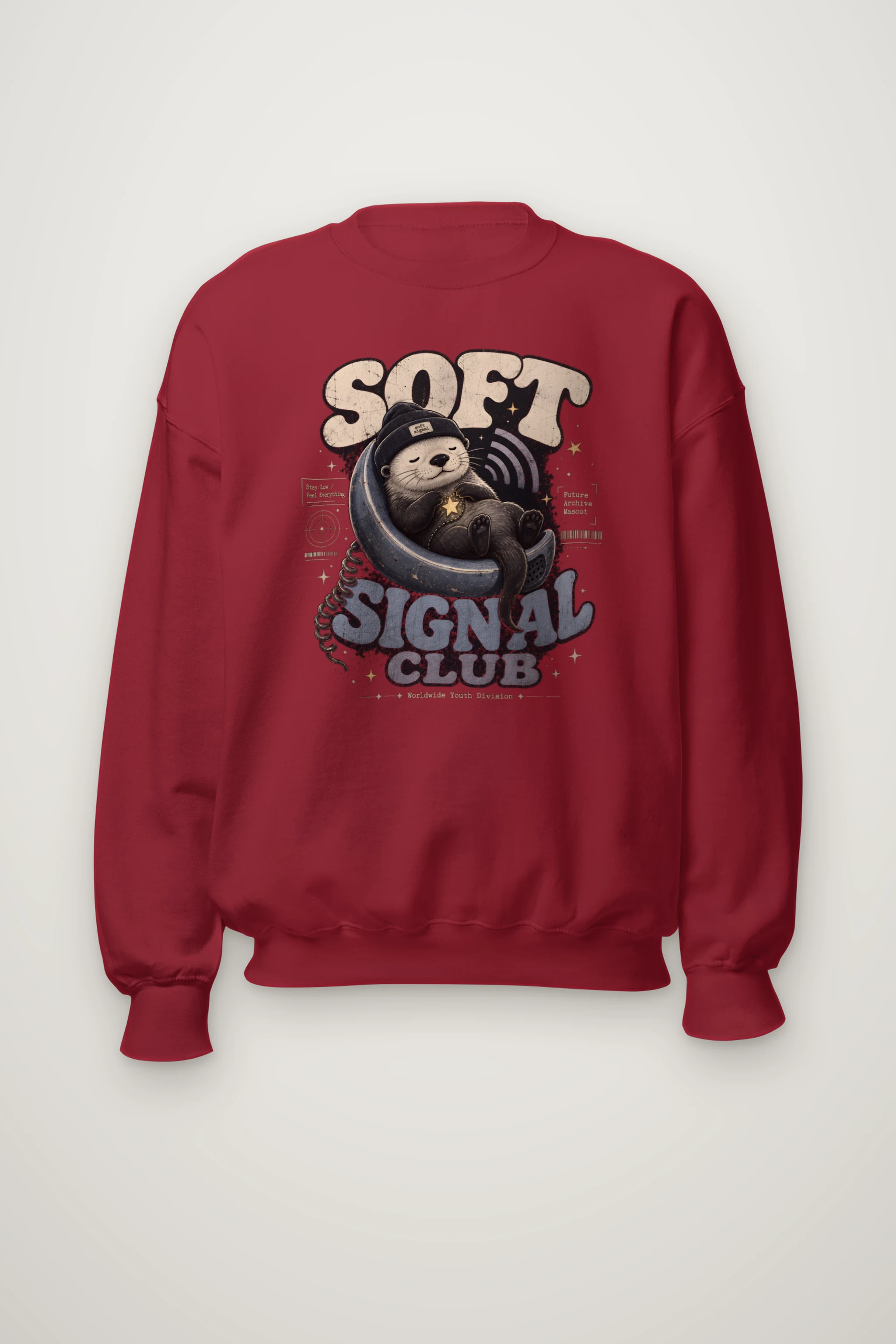 "Soft Signal Boost" Heavy Blend Unisex Crewneck Sweatshirt