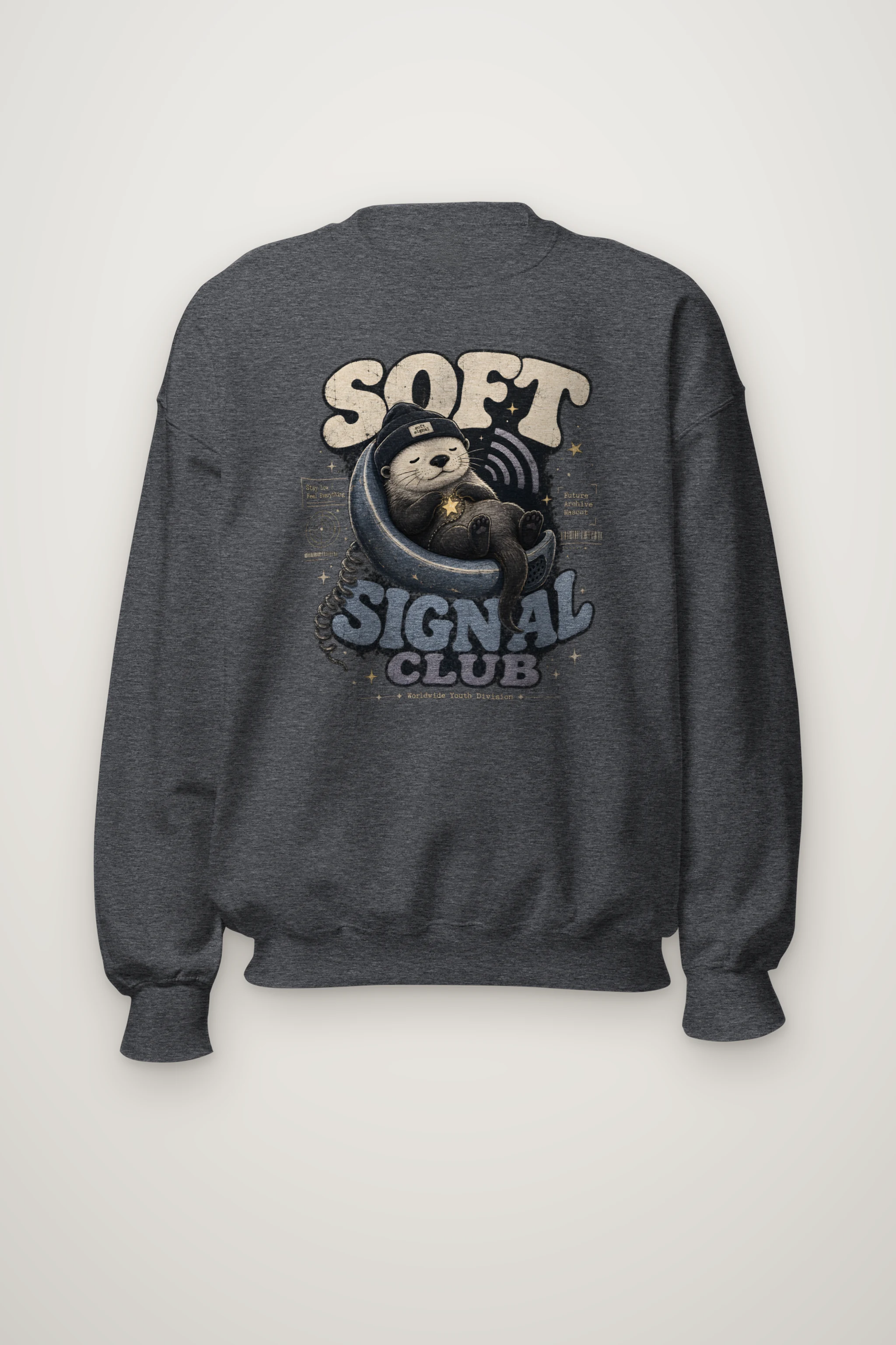 "Soft Signal Boost" Heavy Blend Unisex Crewneck Sweatshirt