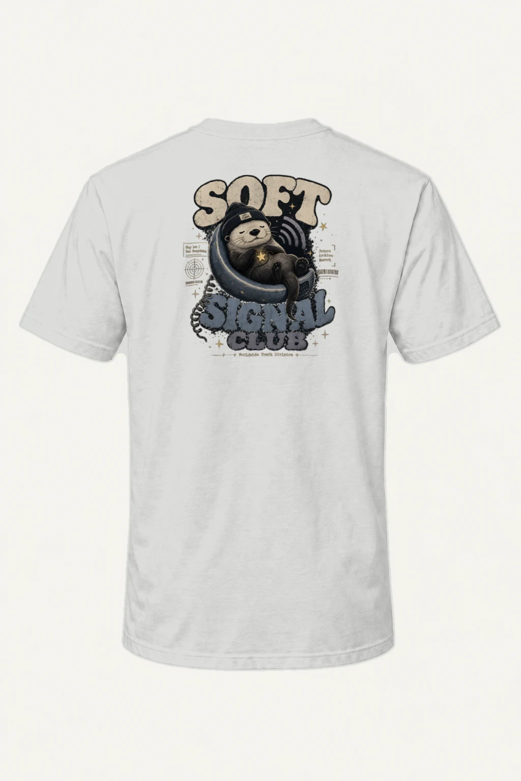 "Soft Signal Boost" Heavyweight Unisex Crewneck T-shirt | Gildan 5000