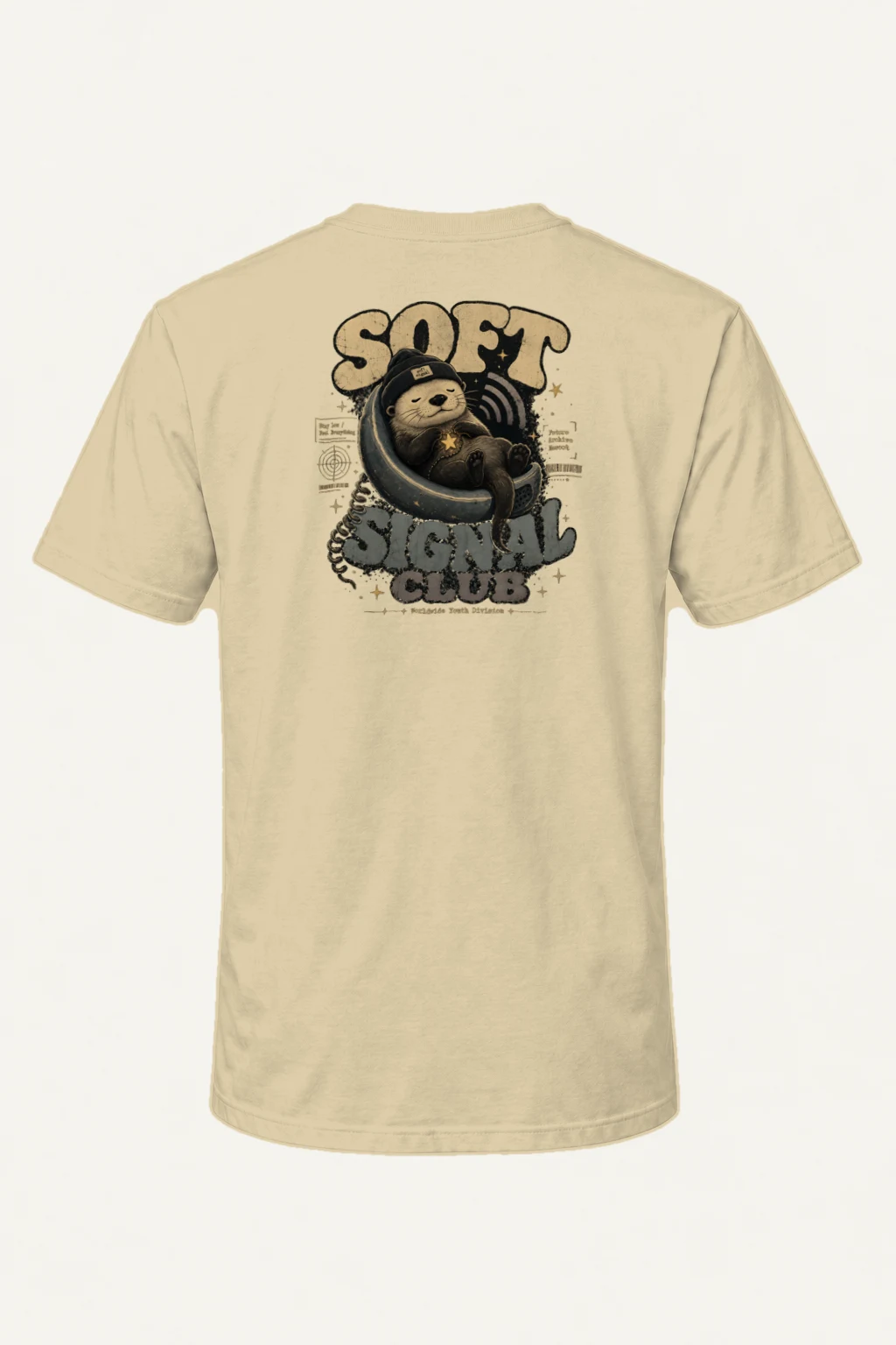 "Soft Signal Boost" Heavyweight Unisex Crewneck T-shirt | Gildan 5000
