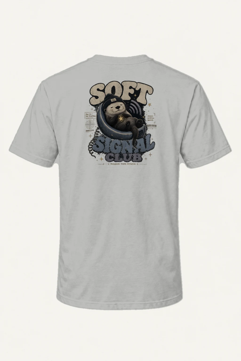 "Soft Signal Boost" Heavyweight Unisex Crewneck T-shirt | Gildan 5000