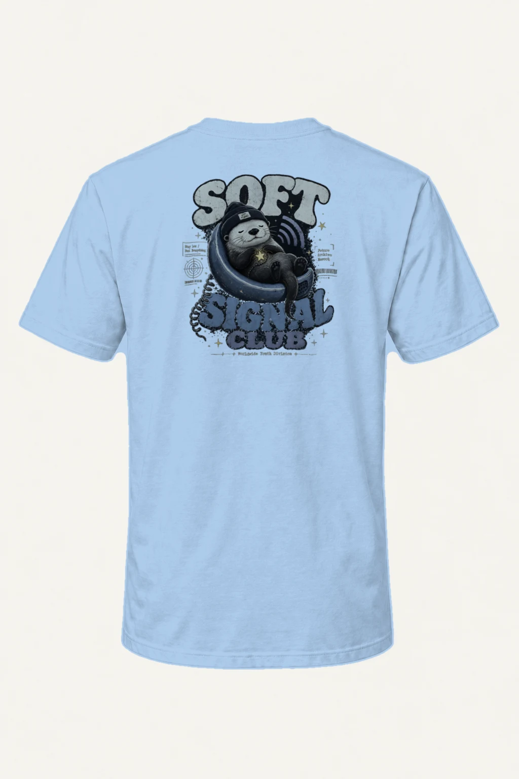 "Soft Signal Boost" Heavyweight Unisex Crewneck T-shirt | Gildan 5000
