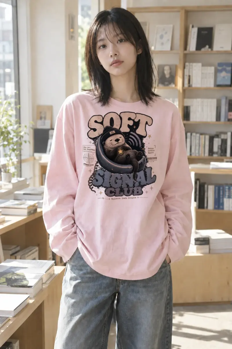 "Soft Signal Boost" Unisex Longsleeve T-shirt | Gildan 2400