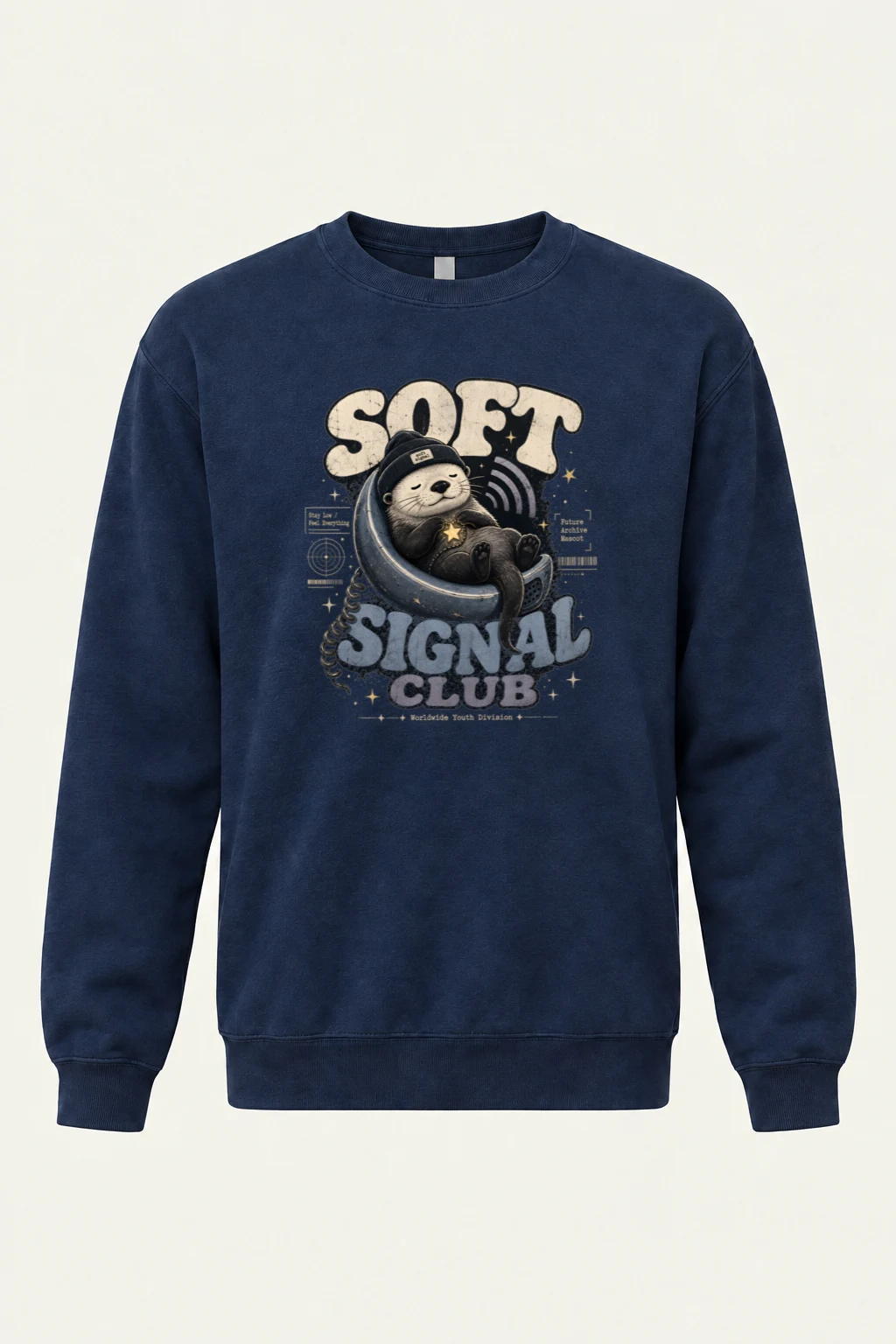 "Soft Signal Boost" Unisex Sponge Fleece Crewneck Sweatshirt | Bella + Canvas 3901