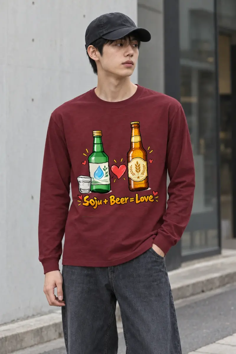 "Soju Beer Love" Unisex Longsleeve T-shirt