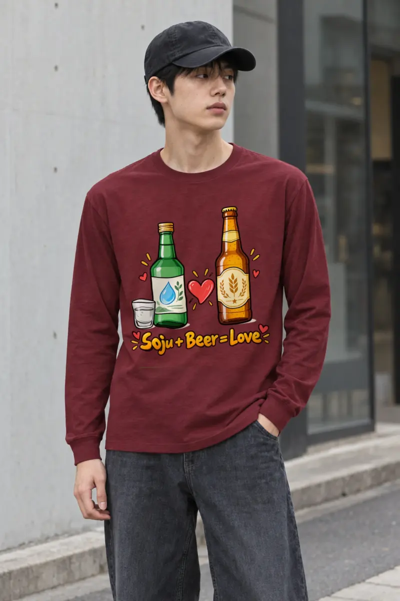 "Soju Beer Love" Unisex Longsleeve T-shirt