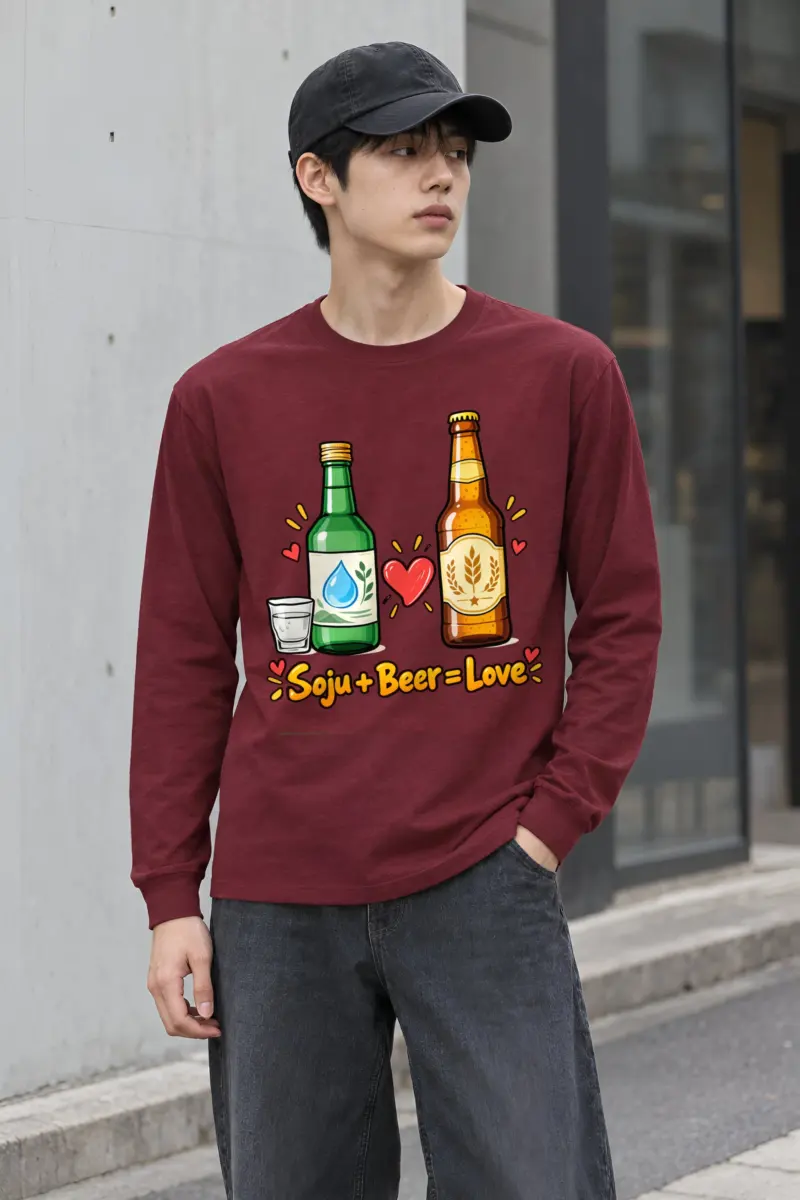 "Soju Beer Love" Unisex Longsleeve T-shirt