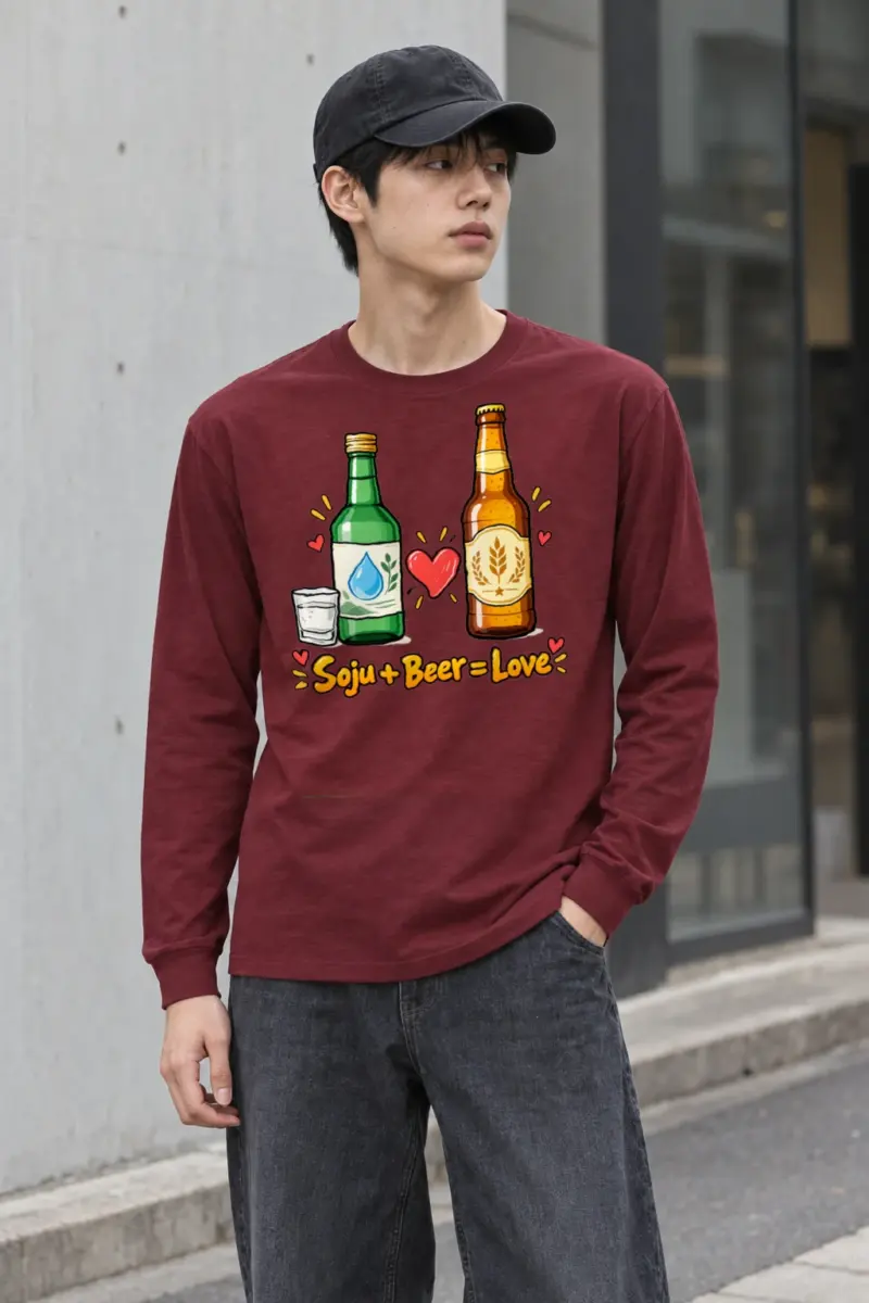 "Soju Beer Love" Unisex Longsleeve T-shirt