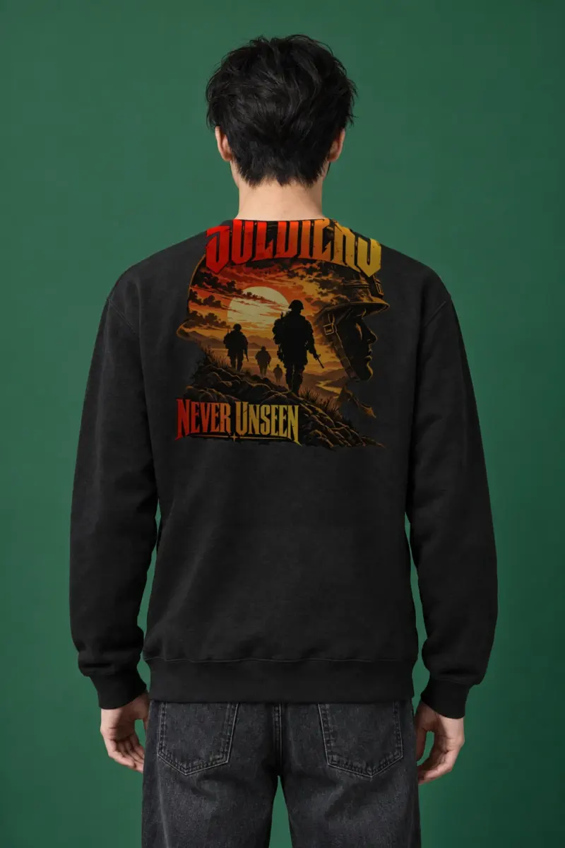 "Soldiers Never Unseen" Heavy Blend Unisex Crewneck Sweatshirt