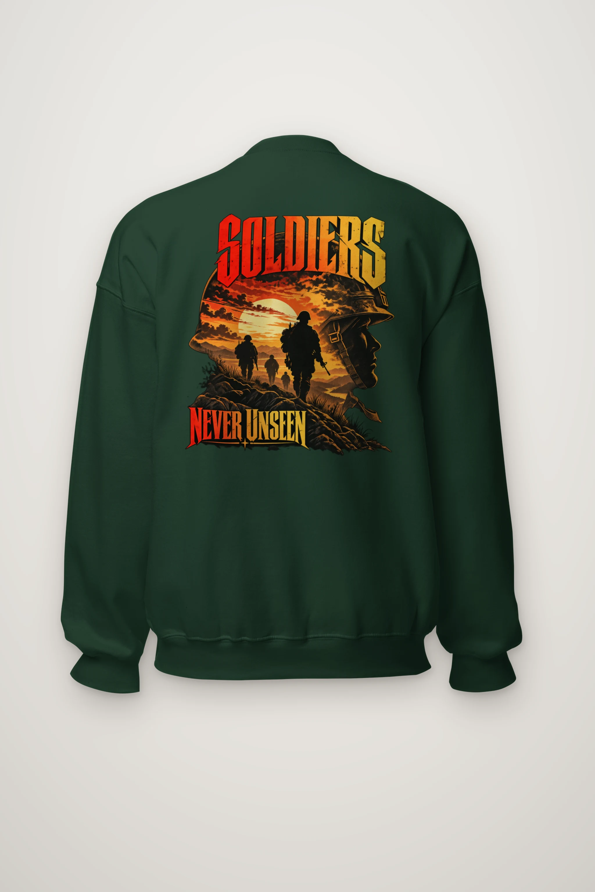 "Soldiers Never Unseen" Heavy Blend Unisex Crewneck Sweatshirt