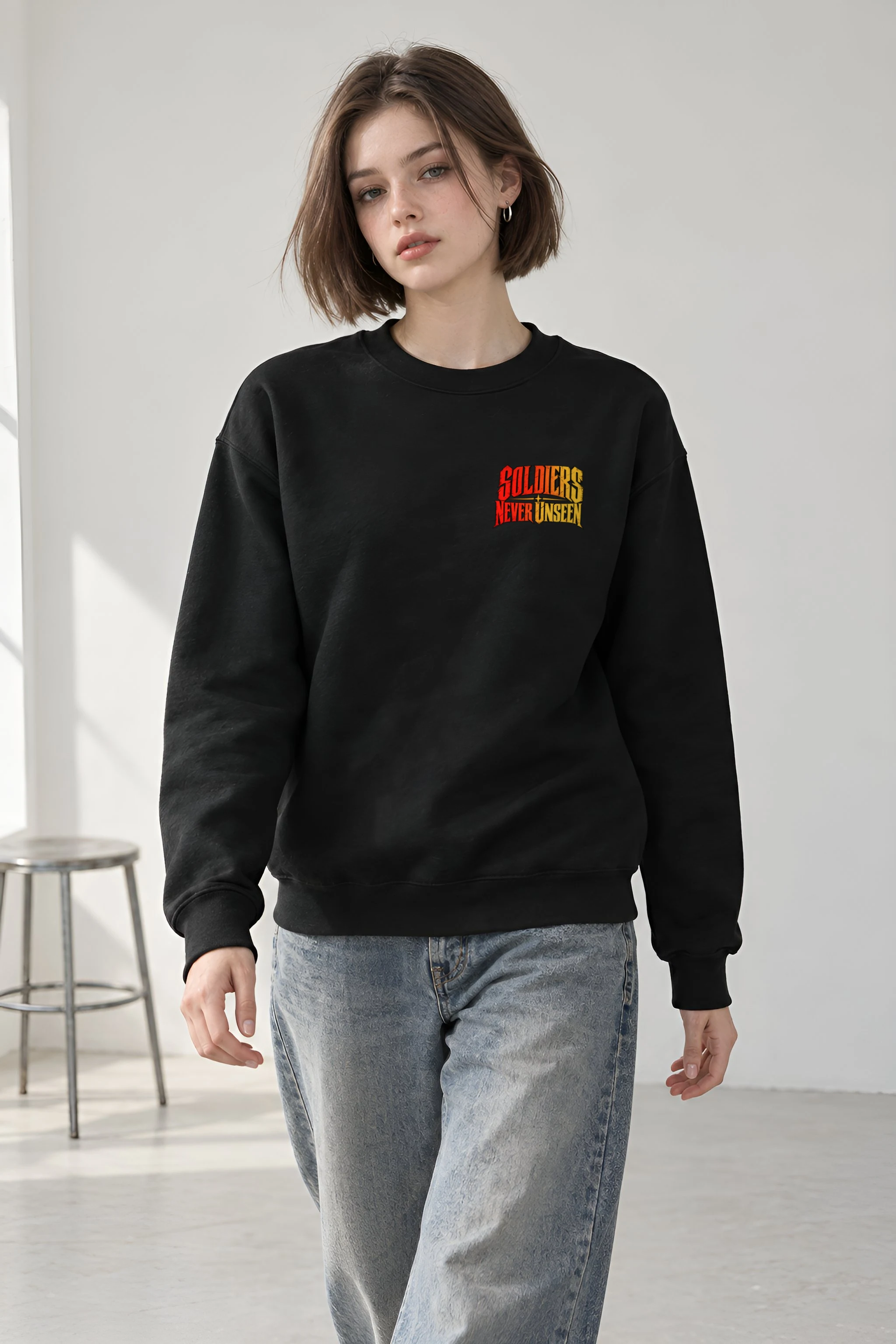 "Soldiers Never Unseen" Heavy Blend Unisex Crewneck Sweatshirt