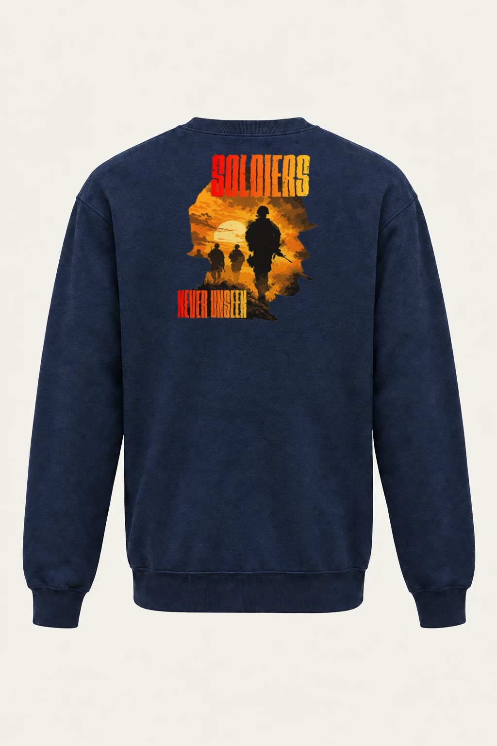 "Soldiers Never Unseen" Heavy Blend Unisex Crewneck Sweatshirt | Gildan 18000