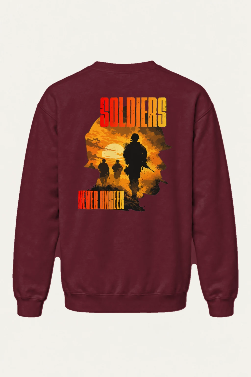 "Soldiers Never Unseen" Heavy Blend Unisex Crewneck Sweatshirt | Gildan 18000
