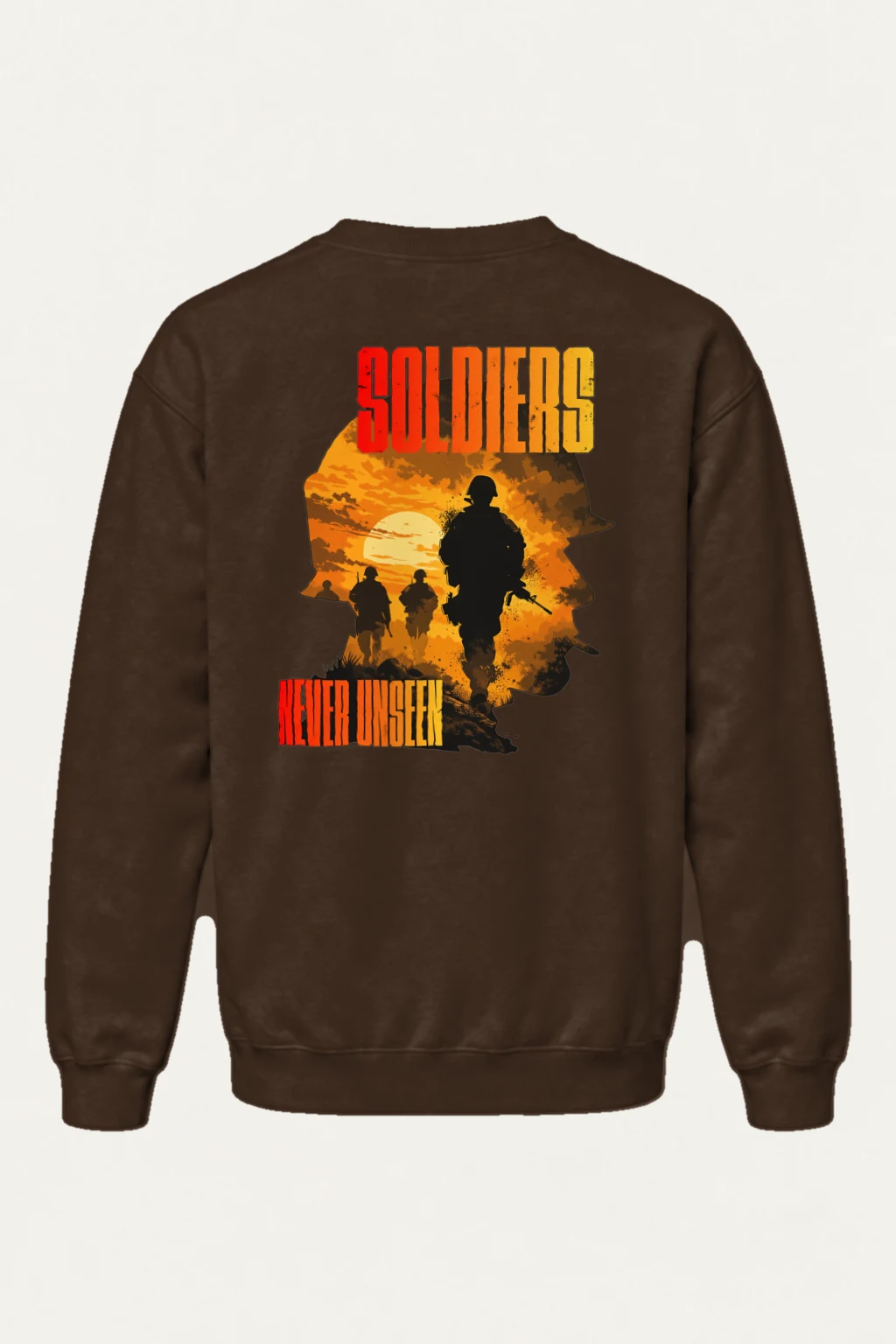 "Soldiers Never Unseen" Heavy Blend Unisex Crewneck Sweatshirt | Gildan 18000