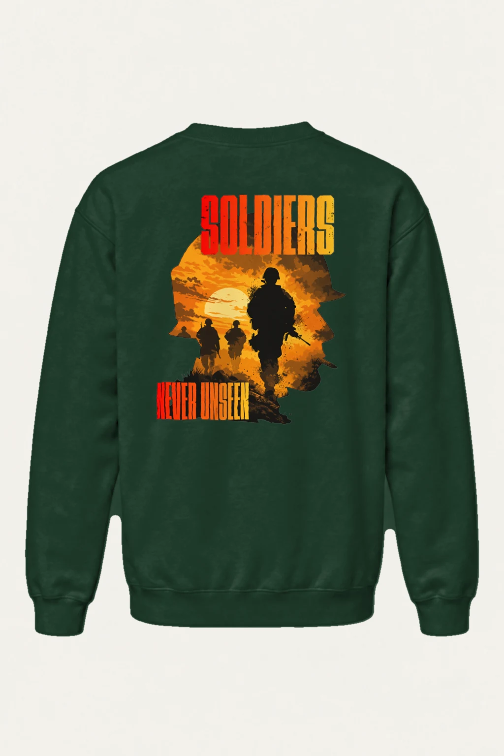 "Soldiers Never Unseen" Heavy Blend Unisex Crewneck Sweatshirt | Gildan 18000