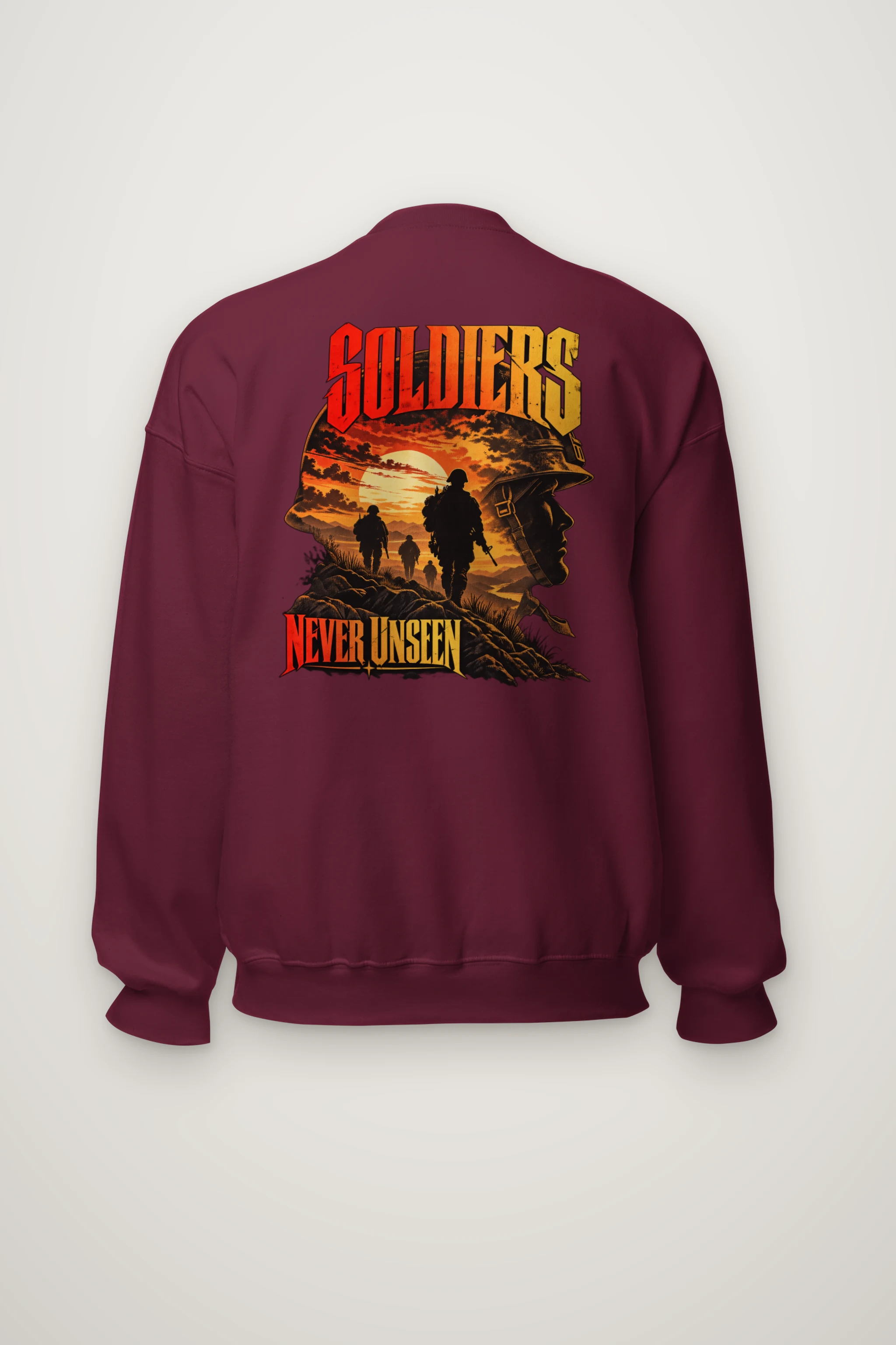 "Soldiers Never Unseen" Heavy Blend Unisex Crewneck Sweatshirt