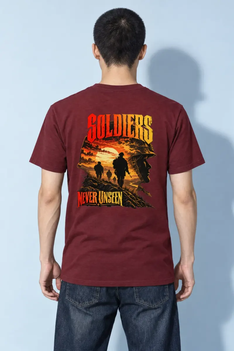 "Soldiers Never Unseen" Heavyweight Unisex Crewneck T-shirt | Gildan 5000